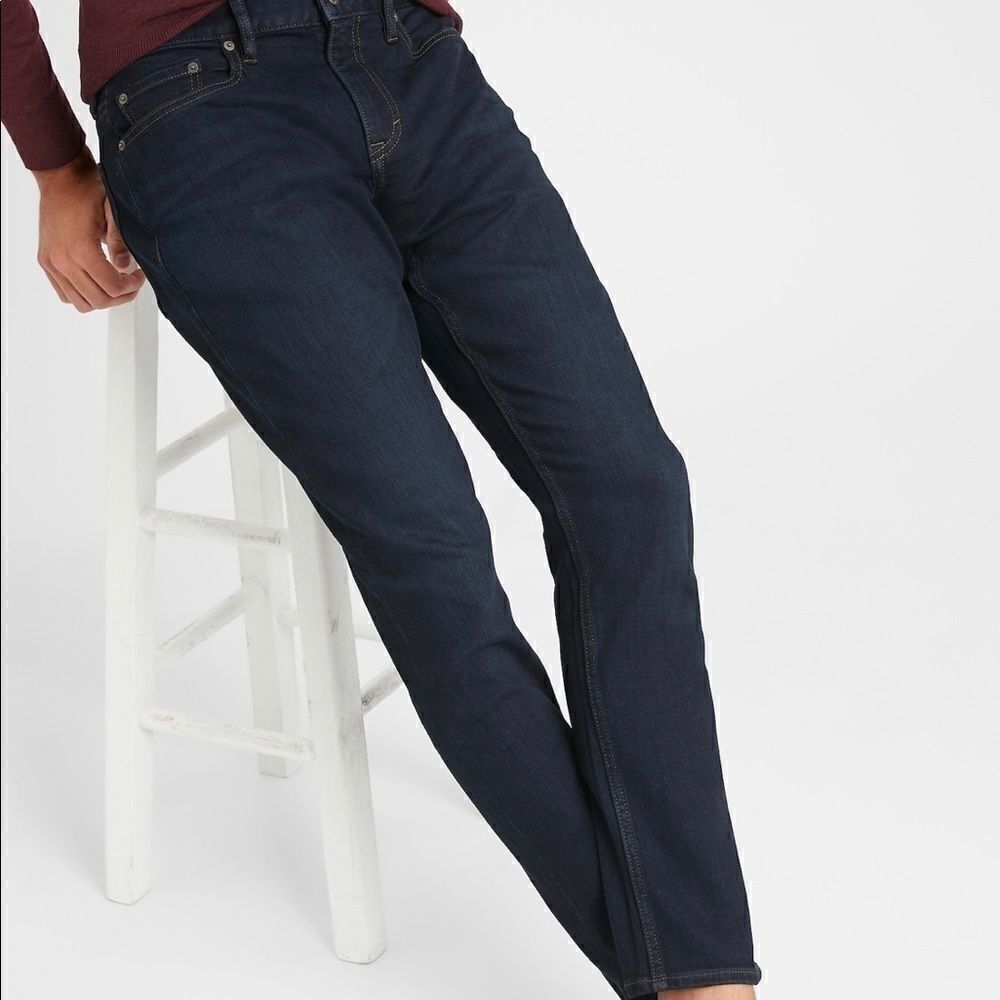 Banana republic dark wash Rinse mid rise skinny jeans -6R